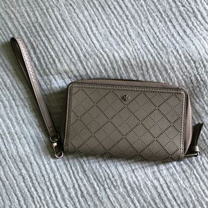 Tory Burch Grey Wristlet